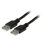 USB 2.0 A&ndash;A kaabel EFB Elektronik 1,5 m, isane-isanele, 0,48 Gbit/s, must, magnetiliselt varjestatud