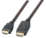 Video kaabel adapter EFB Elektronik K5561HQSW.5 &mdash; DisplayPort HDMI t&uuml;&uuml;p A-le, 5 m, must
