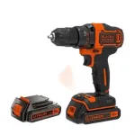 Black & Decker BDCDD186KB 18V juhtmeta puur-keeraja komplekt 2x1,5Ah akuga, padrunita, 40 Nm p&ouml;&ouml;rdemoment