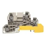 Weidm&uuml;ller L&auml;biv klemmliist, beež, 2,5 mm&sup2;, 24 A, kruvi&uuml;hendus, 50 tk