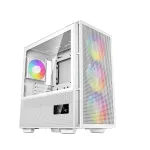DeepCool CH560 Digital WH Mid-Tower arvutikorpus, E-ATX/ATX, karastatud klaas, 3x 140 mm ARGB ventilaatorit, digitaalne olekuekraan, USB-C, valge