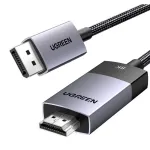 Ugreen DP115 DisplayPort to HDMI kaabel, 8K 60Hz, 2m, must
