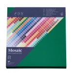 Artoz Papier Mosaic ruudukujulised &uuml;mbrikud kuuserohelised kleepsuurega ilma aknata 20 tk (9445420-348)