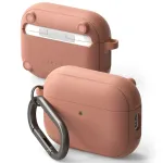 Ringke Onyx Magnetic &uuml;mbris Apple AirPods Pro 3 jaoks, MagSafe-&uuml;hilduv, karabiiniga, v&auml;rv Constant Coral
