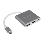 SilverStone SST-EP08C &ndash; USB 3.1 USB-C adapter HDMI-le/USB USB-C-le/USB Type-A-le &ndash; h&otilde;bedane