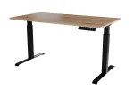 Elektrilise k&otilde;rguse reguleerimisega kirjutuslaud MOON LONG 150x80x72-120 must/wotani tamm