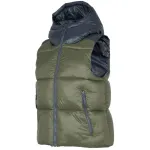 4F Naiste khakiv&auml;rvi polsterdatud vest H4Z22 KUDP004 43S suurus M