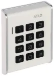 Atlo kombinatsioonlukk ATLO-KRM-103 - 3-rattaline &uuml;mberkodeeritav tsingisulamist tabalukk karastatud terasest kaarega, must