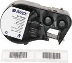 Brady FreezerBondz Pol&uuml;ester Sildid 15.24 x 45.72 mm Must Valgel P&uuml;siv (180 Silti/Rull)