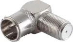 SHIVERPEAKS S/CONN maksimaalse &uuml;henduvusega F-nurkadapter, F-kiirpistik F-pesa (85210-QUICK)