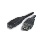 EXSYS FireWire 800 kuni 400 kaabel, 9-pin kuni 6-pin, 5 m, must EX-K6863