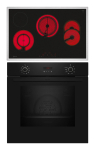 Keraamiline pliit ja elektriahi komplekt NEFF B2CCG6AK3 + T18SDH9L0 &mdash; Klaaskeraamiline 4-tsooniline pliit, 71 L elektriahi, CircoTherm&reg;