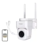 MOES WCM-B66 3MP v&auml;li Wi-Fi IP-kaamera AI inimtuvastusega, t&auml;isv&auml;rviline &ouml;&ouml;n&auml;gemine, panoraam/kallutus, kahesuunaline audio, IP66 ilmastikukindel