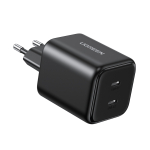 Ugreen X526 laadija 45 W, 2 x USB-C, GaN, must