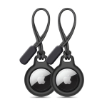 Tech-Protect Rough Chain v&otilde;tmehoidja-kaitsekott Apple AirTagile, must (2 tk)