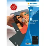 Fototaskud HERMA Fotophan 13x18 cm horisontaalformaadis must 10 tk