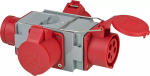 Toitepistiku adapter Brennenstuhl 1081640 400V 16A Hall Punane