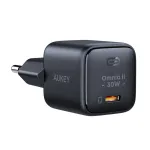 Seinalaadija Aukey PA-B1L USB-C 30 W must &mdash; kompaktne USB‑C PD toiteadapter
