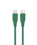 GEMBIRD USB USB-C Power Delivery (PD) 60W laadimis- ja andmeside silikoonkaabel, 1,5 m, kesk&ouml;&ouml;roheline