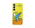 &Uuml;mbris Samsung Keith Haring Flipsuit Case S24 FE jaoks, kollane