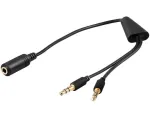 Audio kaabel Microconnect AUDAL 0.4m 2x3.5mm Male to 3.5mm Female Must