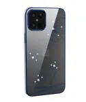 Kaitsev telefonikott Devia Crystal Flora iPhone 12 Pro Max'ile &mdash; l&auml;bipaistev sinine, &otilde;huke istuvus