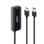 HDMI-USB-C-muundur Lindy 43423 USB-toitesisendiga, 0,2 m kaabel, HDMI + USB-C-pistikud