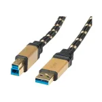 ROLINE Gold &ndash; USB-kaabel &ndash; USB t&uuml;&uuml;p A (isas) USB t&uuml;&uuml;p B (isas)