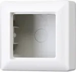 Paigalduskarp JUNG AS 581 A WW, paigalduskarp l&uuml;lititele/pistikupesadele, 85&times;85&times;47 mm, valge