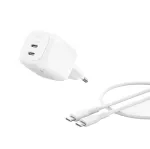 Belkin BoostCharge Pro - Toiteplokk - GaN - 50 W - Kiirlaadimine - 2 v&auml;ljundporti (2 x USB-C)