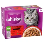 M&auml;rg kassitoit kotike Whiskas assortii 80 x 85 g &mdash; segalinnuliha, lambaliha, veiseliha, kana