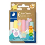 Modelleerimissavi Staedtler Noris Jumbo Pastel 842P C6 &mdash; pehme, lihtne vormida, sorteeritud pastellv&auml;rvides