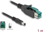 DeLOCK PoweredUSB-kaabel isane 12 V kuni DC 5.5 x 2.5 mm isane 1 m