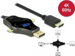 Monitorikaabel DeLOCK 3 in 1 85974 USB-C DisplayPort mini DisplayPort HDMI 4K 60 Hz