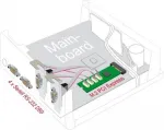 Delock 95269 M.2 2280 kaart 4 x jadapordiga RS-232 DB9, standardsete ja madala profiiliga kinnitusplaatidega