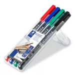 P&uuml;simarker Staedtler Lumocolor 313 WP4 Must Sinine Roheline Punane