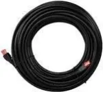 Wentronic goobay - Patch-Cable - RJ-45 (M) to RJ-45 (M) - 50,0m - UTP - CAT 6 - Shielded, outdoors, robust - Must (55437)