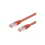 Wentronic Goobay CAT 6 patch-kaabel, S/FTP (PiMF), punane, 0,5 m &ndash; LSZH halogeenivaba, vask (68277)