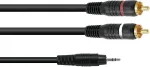 Audio adapterkaabel Omnitronic 3,5 mm pistikupesa kuni 2&times;RCA, 6 m, mudel 30225148