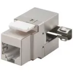 Wentronic Goobay CAT 6 KeyStone RJ45 Jack, STP Shielded, 250 MHz - &Uuml;hendus: LSA, 90&deg; nurga all v&auml;ljund (95901)