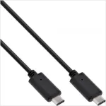 InLine 35702 USB-C&ndash;USB-C kaabel, 24-kontaktne, USB 3.1 Gen 2, 2 m, must