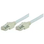 Tecline exertis Connect &ndash; paigalduskaabel &ndash; RJ-45 (M) > RJ-45 (M) &ndash; 1 m &ndash; varjestatud varjestamata keerdpaar (F/UTP) &ndash; CAT 5e &ndash; halogeenivaba &ndash; hall (72701)