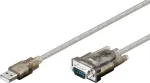 Wentronic Goobay USB Serial RS232 Converter, 1.5 m - USB 2.0-Pistik (t&uuml;&uuml;p A) > D-SUB/RS-232-Pistik (9 kontaktiga) (68875)