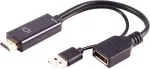 HDMI A Female to DisplayPort Male Adapter ShiverPeaks BS10-01012 4K 60Hz 20cm