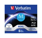 Verbatim M-Disc BD-R XL 100 GB 4x, Jewel Case, 5 tk (43834)