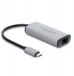 Delock USB Type-C v&otilde;rguadapter 10 Gigabit LAN 1 x RJ45