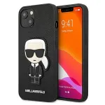 Karl Lagerfeld KLHCP13SOKPK iPhone 13 Mini 5,4 inch Must k&otilde;va &uuml;mbris Saffiano Ikonik Karl Patch