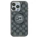 Karl Lagerfeld KLHMP16LHMCKMHK iPhone 16 Pro 6,3 tolli must IML Monogram Karl & Choupette Head MagSafe &uuml;mbris