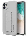 iLike Samsung Galaxy A22 5G Kickstand Case Silicone Stand Cover Grey