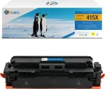 G&G XL toonerikassett, &uuml;hilduv HP 415X / W2032X kollane, suure tootlikkusega